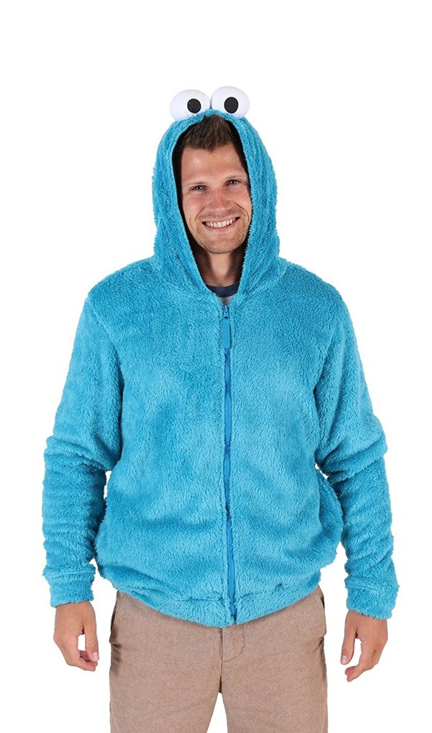 Sesame Street Cookie Monster Character Mens Hoodie