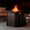 Square-Brown Metal, variant on Giantfurnni 30" Propane Fire Pit Table with Lid, Outdoor Wicker 50,000 BTUs Square Gas Fire Pit Table with Lava Rocks for Balcony Porch Deck