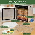 thumbnail image 2 of Food Dehydrator Machine 12 larger Stackable Stainless Steel Trays Jerky Dryer, 2 of 7