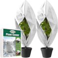 thumbnail image 5 of 2 Pcs Winter Plant Cover Bags, Reusable Plant Covers Freeze Protection With Drawstring For Outdoor Garden Plants - White, 5 of 5