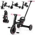 thumbnail image 1 of Gymax Toddler Tricycle w/Push Handle Adjustable Seat Removable Pedal EVA Foam Wheels Pink, 1 of 10