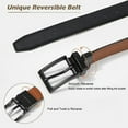 thumbnail image 3 of AWAYTR Reversible Kids Belts for Boys - Black and Brown Leather Belt for School Uniform Casual Jeans, 3 of 11
