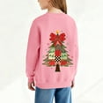thumbnail image 5 of NAISIBABY Girls Christmas Sweatshirt, Fleece Lined Long Sleeve Crewneck Kids Fashion Festival Tops Pink 5T, 5 of 7
