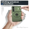 thumbnail image 4 of SaniMore Case for Samsung Galaxy S23 Ultra, Slidng Camera Window with Kickstand Holder, Magnetic Car Mount, Function Slim Fit Protection Shockproof Anti-fall Magnetic Cover for S23 Ultra, Olivegreen, 4 of 6