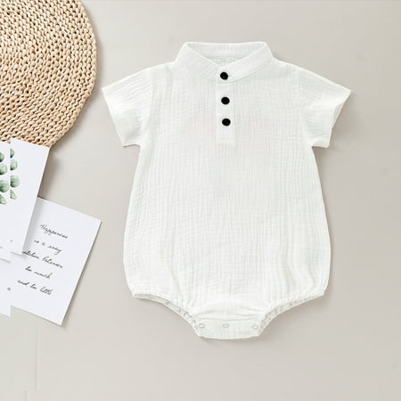 

EQWLJWE Infant Baby Boys Girls Short Sleeve Cartoon Printed Romper Bodysuit Girls Harness Holiday Clearance