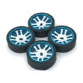 thumbnail image 3 of bedienty Pack of 4 1/28 Remote Control Racing Tire Wheels Rims Spare Parts Tires Blue 1Set, 3 of 6