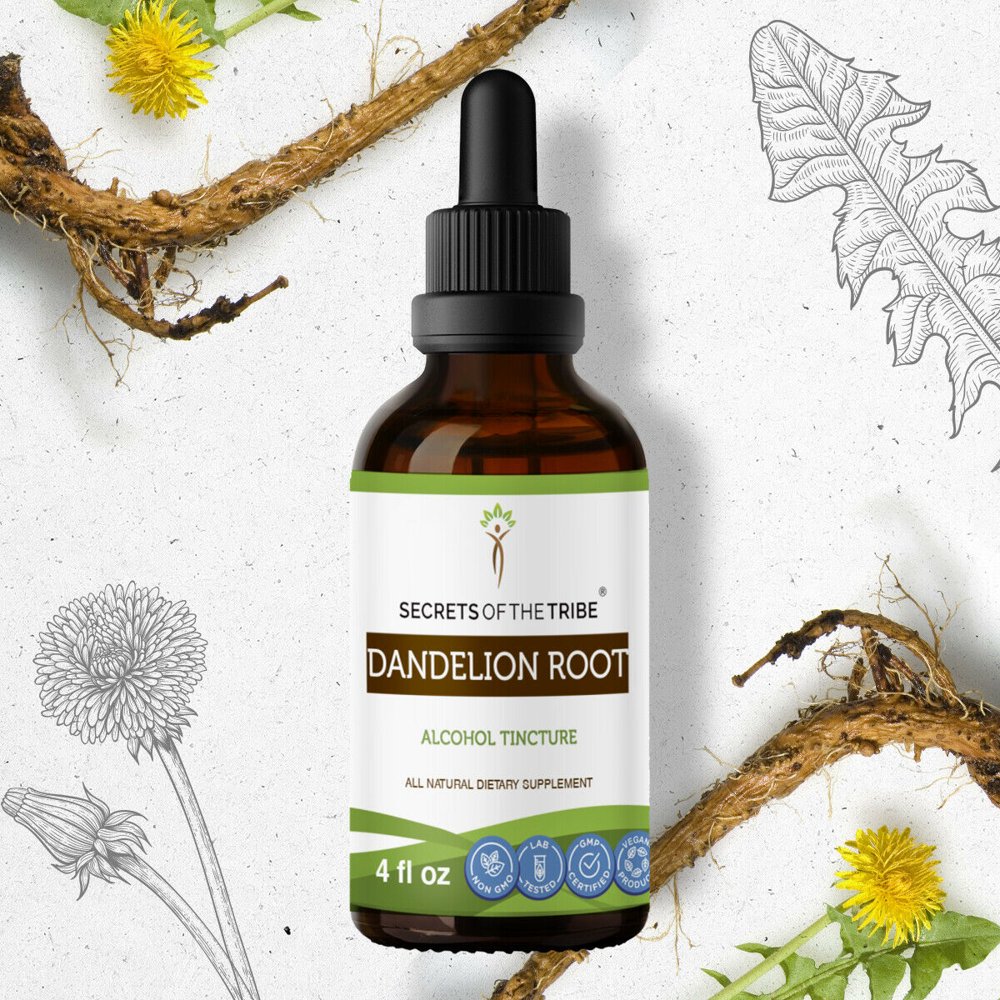 Dandelion Root Tincture Alcohol Extract, Organic Dandelion (Taraxacum