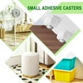 thumbnail image 4 of Tutuviw 4Pcs Self Adhesive Caster Wheels Appliance Rollers 1 Inch 360º Swivel Stainless Steel Sticky Universal Wheels No Drilling Silent Large Load Capacity for Storage Box Small Furniture, 4 of 7