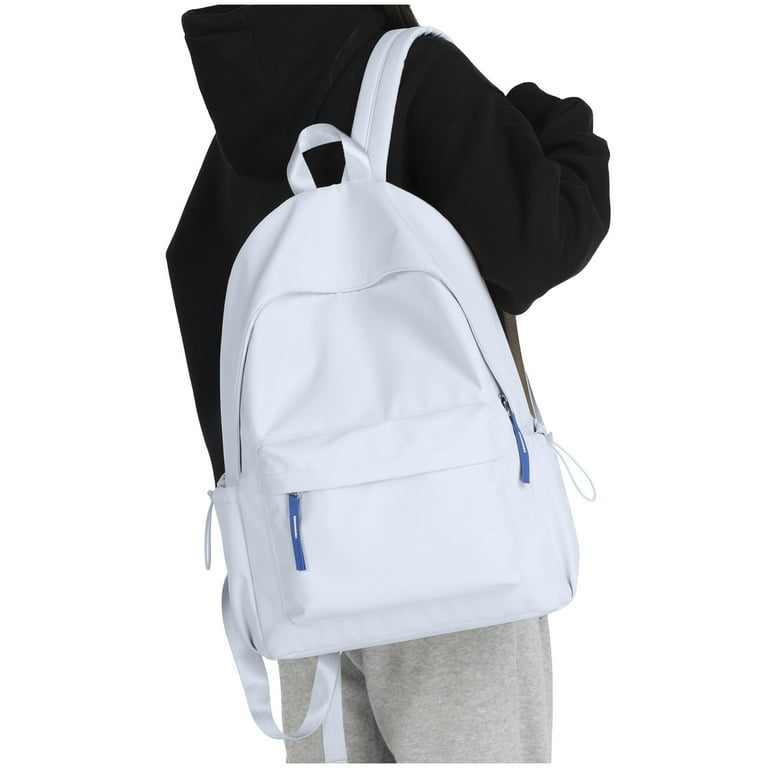Unisex Teenage Backpack for School, Teen Girl Book Knapsack, Minimalist  Canvas Backpack 