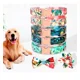 thumbnail image 5 of Accesorios Para Paseo Con Estampado Floral Para Perro Y Gato Color Azul Pastel Tamaño Del Collar Mediano, 5 of 6