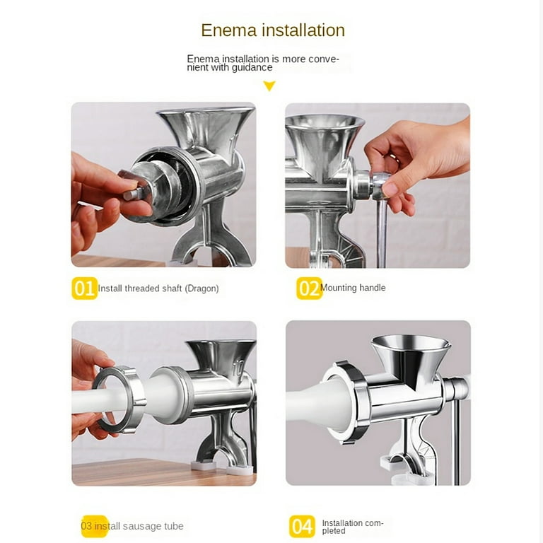 How to Assemble a Manual Meat Grinder