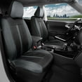 thumbnail image 3 of Motor Trend Straight-Line Performance Seat Covers for Car Truck Van SUV Auto - Polyester Seat Protector, Gray, 3 of 8