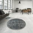 thumbnail image 4 of Ahgly Company Machine Washable Indoor Rectangle Industrial Modern Iron Gray Area Rugs, 6' x 9', 4 of 7