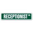 thumbnail image 1 of SignMission SS-RECEPTIONIST 4 x 18 Po Panneau de Rue Réceptionniste - Secrétaire Assistant Administratif Bureau de Téléphone, 1 of 1