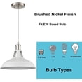thumbnail image 3 of ZXNYH Ecopower Industrial Metal Barn Pendant Light 3 Pack, 3 of 7