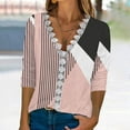 thumbnail image 2 of Dyegold Casual Long Sleeve Tops For Women Fashion Fall 2023 V Neck Lace Trim Sexy Blouses Floral Printed Shirts Loose Tshirt, 2 of 5