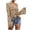 Khaki, variant on Womens Boho Off Shoulder Sheer Crop Tops Bell Sleeve Flowy Oversized Crochet Ruched Pullover Sweaters