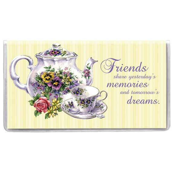 Teapot and Cup Two Year Planner - Pocket Sized Calendar Ideal for Purses, Briefcases, or Backpacks – 6 ¾ inches x 3 5/8 inches, 2023-2024