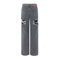 thumbnail image 5 of Vedolay Women Pants Bell Bottom Jeans Trendy Retro Stretch Skinny Flare Denim Pants Grey,S, 5 of 5
