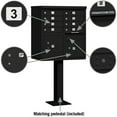 thumbnail image 2 of Cluster Box Unit with 8 Doors and 2 Parcel Lockers in Black with USPS Access Type I, 2 of 5