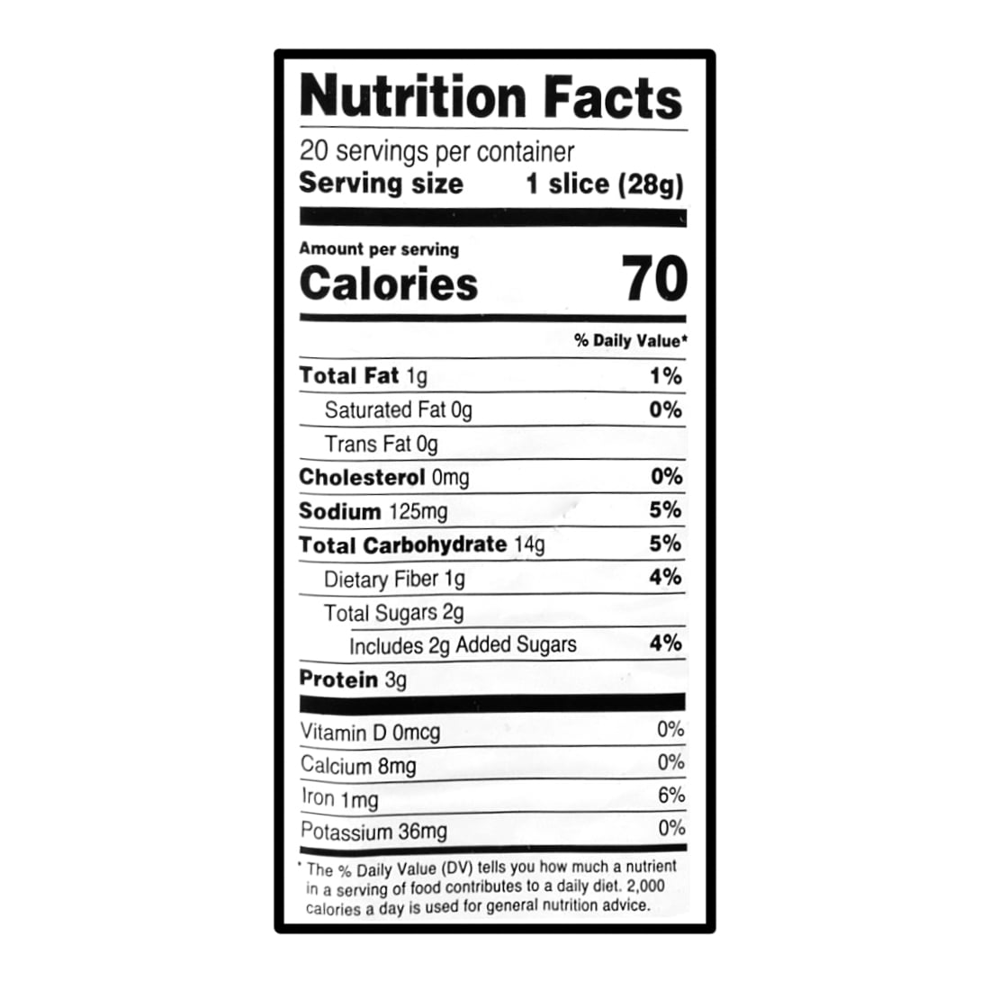 Great Value Organic Whole Grain White Thin-Sliced Bread, 20 oz
