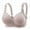 Grey, variant on Push Up Bra for Women Underwire Lace Back Button Shaping Cup Adjustable Shoulder Strap Large Size Bra Full Coverage T-Shirt Bra