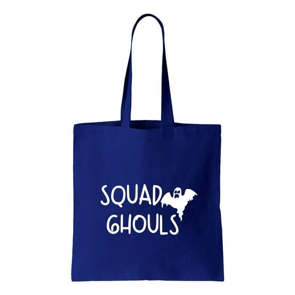 Squad Ghouls, Halloween Cotton Canvas Re-Usable Shopping & Carry-All Tote Bag