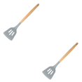 thumbnail image 2 of Toystoory Utensilios de cocina de silicona Mango de madera Antiadherente Lavable Reutilizable Utensilios de cocina Interior Casa Cocina Type4 NO4, 2 of 6