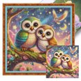 thumbnail image 1 of Kit de punto de cruz con estampado de animales, hilo de algodón ecológico, bordado completo, 11CT, 40x40cm, 1 of 9