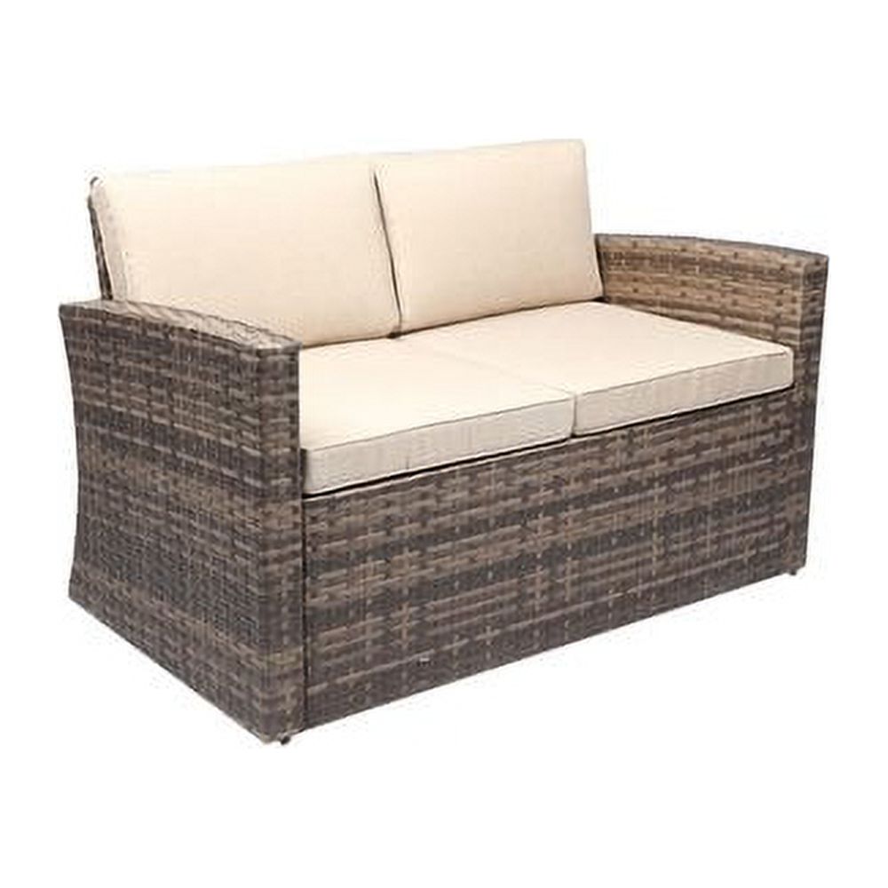 Baner Garden A102 Outdoor Rattan Pool Garden Loveseat with Cushions - image 2 of 2