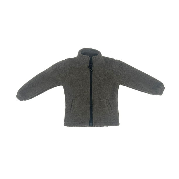 Abrigo en miniatura a escala 1/1:6, gabardina, figura masculina retro, abrigo, disfraz en miniatura marrón