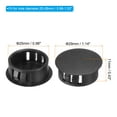 thumbnail image 2 of Uxcell 25mm 1" Plastic Hole Plugs, Flush Type Round Hole Cover Snap in Locking Hole Tube, Black 30Pcs, 2 of 6