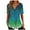 Green, variant on JURANMO V Neck T Shirts for Women 2024 Trendy Summer Henley Shirt Casual Pleated Hide Belly Loose Fit Tops Short Sleeve Tunic Blouse Deals of the Day Dark Blue XXL