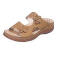 thumbnail image 3 of RotHome Womens Wedge Sandals Platform Sandal Dressy Summer Slides Comfortable Walking Shoes Soft Orthopedic Sandals for Women Casual Wide Width, 3 of 6
