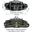thumbnail image 3 of Portable Outdoor Sports Waist Pack 5L Waterproof Hiking Shoulder Bag Cycle Camping Travel Men Women Unisex Waterproof Waist Bag, 3 of 14
