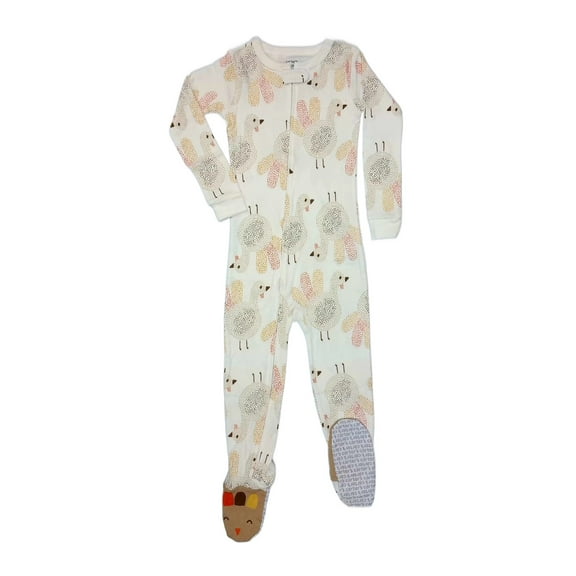 Carter's Toddler Boy's Girl's Turkey Thanksgiving Holiday Pajama Sleeper, Size 5T