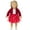 Red, variant on Doll Clothes for 12-18 Inch Dolls, Red Coat Yarn Dress Outfit, Socks Headband Accessories, Dress Up Collection