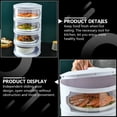 thumbnail image 3 of Couvercles Boîte de Rangement Empilable pour Vaisselle Pot de Garde-Manger Comptoir Support de Bouteille Assaisonnement Bol Assiette de Service, 3 of 7