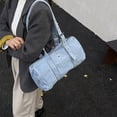 thumbnail image 5 of HUISZJ Denim Shoulder Bag, Adjustable Strap Underarm Bag, Women Fashion Crossbody Bag for Work Shopping Travel College (Blue), 5 of 10