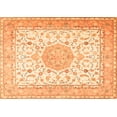 thumbnail image 1 of Ahgly Company Indoor Rectangle Medallion Orange Traditional Area Rugs, 2' x 3', 1 of 1