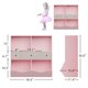 thumbnail image 2 of QinaQin Organizador infantil grande de 7 cubos con 3 cajones, librero de madera para juguetes y libros, ideal para pasillo, sala o escuela, 2 of 8