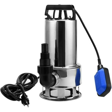 

Sump pump 1/2CV Submersible pump for cleaning dirty water 400W Pump for swimming pool drainage (silver)