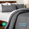 thumbnail image 4 of Bare Home Down Alternative Comforter Set - 3-Pieces - All Seasons - Full, Heather Gray, 4 of 8