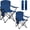 Midnight Blue, variant on Folding Camping Chair with Cup Holder, 225lbs Capacity, Portable Foldable Chair with Large Anti-Sink Feet, PE Coated Fabric for Outdoor, Beach, Fishing, Backpacking, Blue