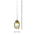 thumbnail image 3 of Dale Tiffany 1 Polished Cage Pendant Lights withShades Crystal Glass, 3 of 5