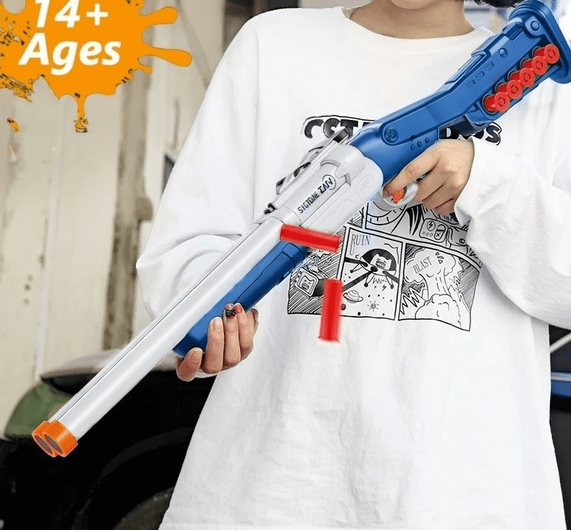Foam Dart Blasters 30-inch Soft Bullets Shell Ejecting Design for Indoor and Outdoor Play 14+ Years