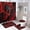 Fire Red Dragon, variant on 4PCS Fire Red Dragon Shower Curtain Set Retro Power Ancient Fantasy Creature Bathroom Decor Sets with Rugs Bathroom Accessories Set Bathroom Curtain Shower Set with 12 Hooks