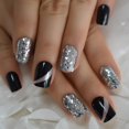thumbnail image 1 of Uñas postizas reutilizables Prensa en las uñas Uñas de gel brillantes de alta luz Rosa Cuadrado corto Damas Uñas Manicura Consejos de arte Tan Jianjun unisex, 1 of 2