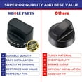 thumbnail image 5 of Whole Parts Griddle Knob (Black) Part # PB010103 - Replacement & Compatible With Some Viking Ranges, 5 of 7