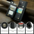 thumbnail image 6 of Feishell for Samsung Galaxy S20 Ultra Case with Card Holder, Wallet Case for Women Men with RFID Blocking, Durable PU Leather Kickstand Magnetic Clasp Shockproof Phone Case,Black, 6 of 9